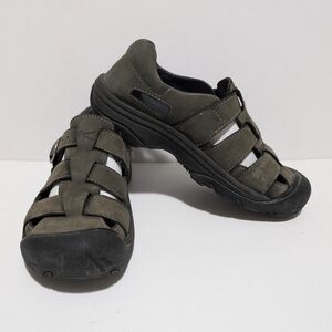 Keen Women's Size 6.5 Leather Trail Hiking Fisherman Sandals Brown XT1206